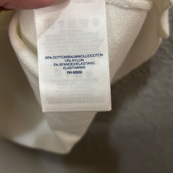 Land’s End Cream Short Sleeve Sweater size 2X - Picture 4 of 6